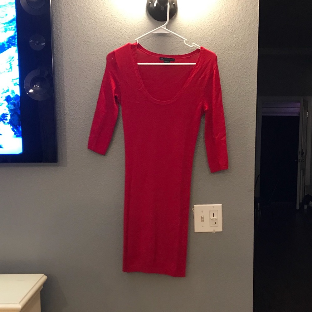 Red Armani exchange dress